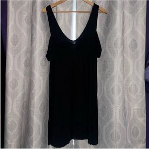 American Eagle Outfitters Cold Shoulder Dress Black Size XL